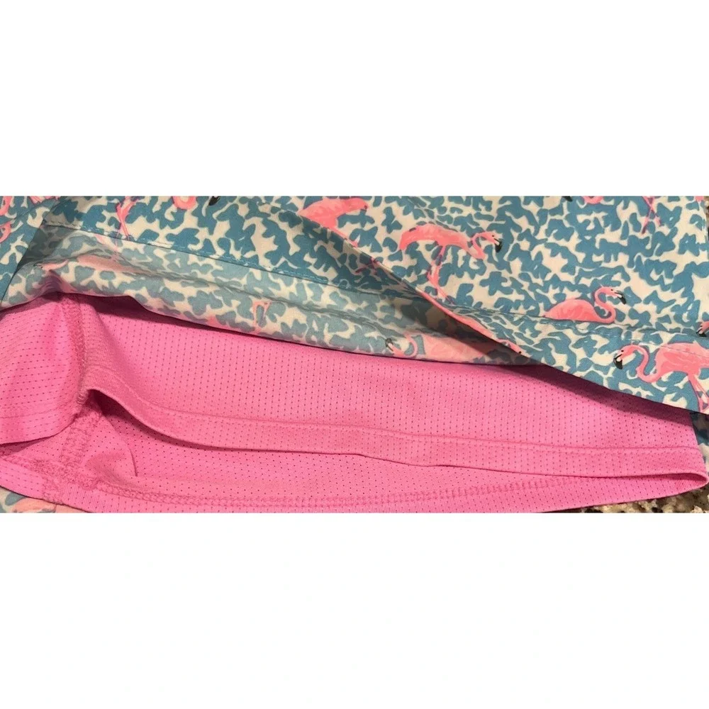 Men's Chubbies Flamingo Patterned Lined Swim Trunks Shorts 4